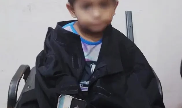 Patrulla policial rescató a un niño extraviado durante la tormenta en Posadas