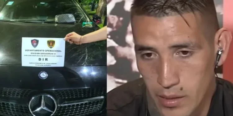 Ricardo Centurión dio positivo de cocaína en un control policial e intentó huir en su Mercedes Benz