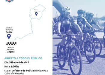 Este sábado realizarán la 3° Bicicleteada Recreativa Policial