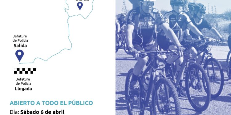 Este sábado realizarán la 3° Bicicleteada Recreativa Policial