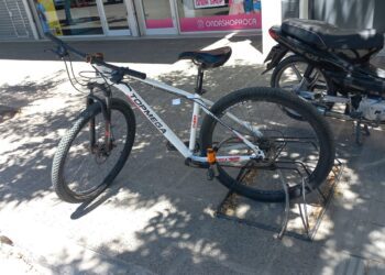 Personal policial frustró un intento de robo en Roca y recuperó una bicicleta