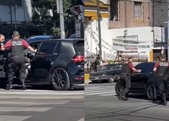 Villa Urquiza: atropelló a dos policías para evadir un control policial y se fugó