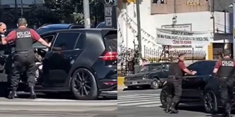 Villa Urquiza: atropelló a dos policías para evadir un control policial y se fugó